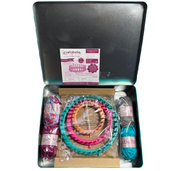 Craftabelle – Cozy Cuffs & Cowls Creation Kit – Beginner Knitting Kit – 9pc - Picture 1 of 7